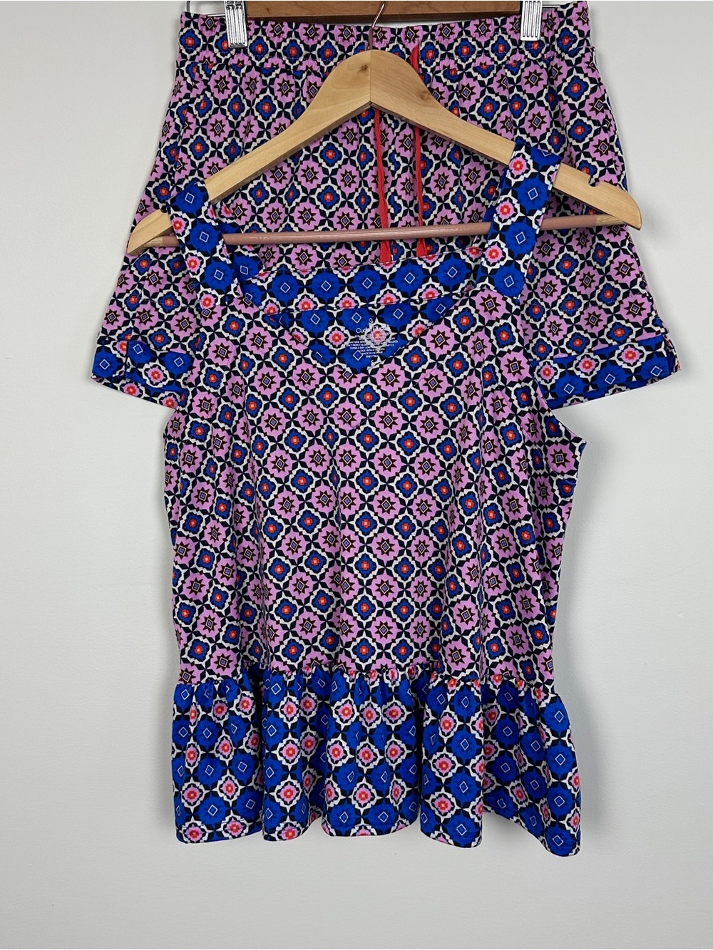 Cuddl Duds Soft Pajama Set 2pc Shorts Lounge Set Cozy Stretch Sz S